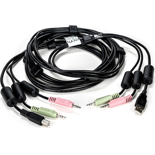 Vertiv AVOCENT KVM Cable - 10 ft (3.05 m) KVM Cable for KVM Switch, Keyboard/Mouse, Audio Device - First End: 1 x 4-pin USB Type B - 2 (Fleet Network)