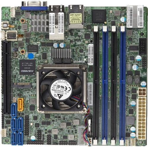 Supermicro X10SDV-8C-TLN4F Server Motherboard - Intel Chipset - Socket BGA-1667 - Mini ITX - Xeon D-1541 - 164 GB DDR4 SDRAM Maximum - (Fleet Network)