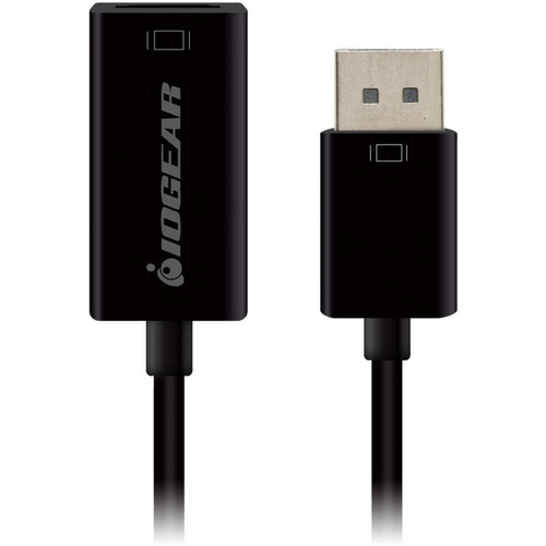 IOGEAR 4K Active DisplayPort (M) to HDMI Interface (F) Adapter - 3.4" (85.73 mm) DisplayPort/HDMI A/V Cable for Audio/Video Device, - (Fleet Network)