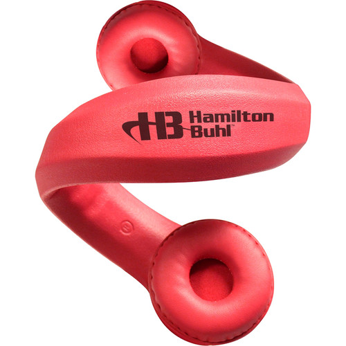 Hamilton Buhl Flex-phones, Foam Headphones, Red - Stereo - Mini-phone (3.5mm) - Wired - 32 Ohm - 20 Hz to 20 kHz - Over-the-head - - - (KIDS-RED)