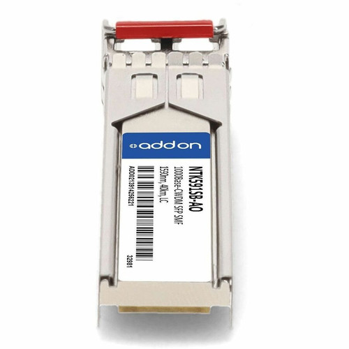 AddOn NTK591SB-AO Ciena Compatible TAA 1000Base-CWDM SFP Transceiver - Singlemode LC - 1590nm - 40km - DOM