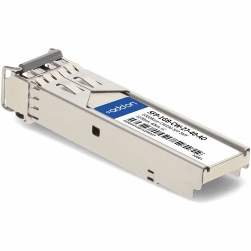 AddOn MSA and TAA 1000Base-CWDM SFP Transceiver (SMF, 1270nm, 40km, LC, DOM) - For Optical Network, Data Networking - 1 x LC Network - (SFP-1GB-CW-27-40-AO)