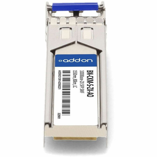 AddOn BN-CKM-S-ZX-AO IBM Compatible TAA 1000Base-ZX SFP Transceiver - SMF - 1550nm - 80km - LC - DOM