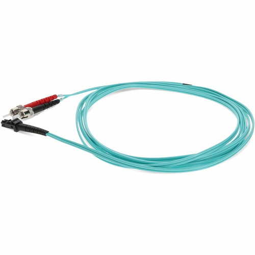AddOn Aqua Duplex Riser-Rated Fiber Patch Cable ST To MT-RJ Application Compatible Tested OFNR And ADD-ST-MTRJ-1M5OM3