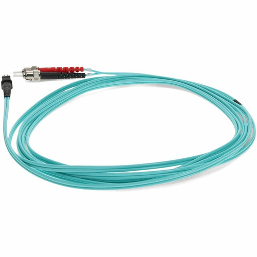 AddOn Aqua Duplex Riser-Rated Fiber Patch Cable ST To MT-RJ Application Compatible Tested OFNR And ADD-ST-MTRJ-1M5OM3