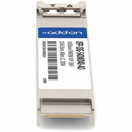 AddOn Alcatel-Lucent Nokia XFP-10G-54DWD40 Compatible TAA 10GBase-DWDM XFP Transceiver 100GHz (SMF, 1534.25nm, 40km, LC, DOM) - For - (XFP-10G-54DWD40-AO)