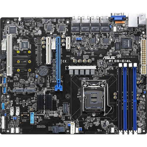 Asus P10S-C/4L Server Motherboard - Intel C232 Chipset - Socket H4 LGA-1151 - ATX - 64 GB DDR2 SDRAM Maximum RAM - UDIMM - 4 x Memory (Fleet Network)