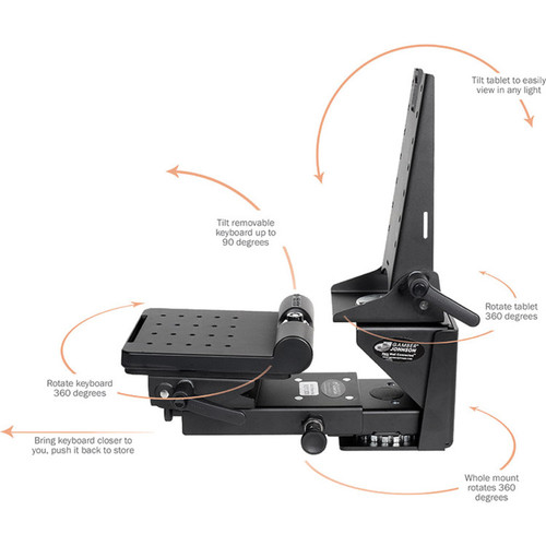 Gamber-Johnson Vehicle Mount for Keyboard, Tablet PC - 1 Display(s) Supported - 75 x 75 (7170-0514)