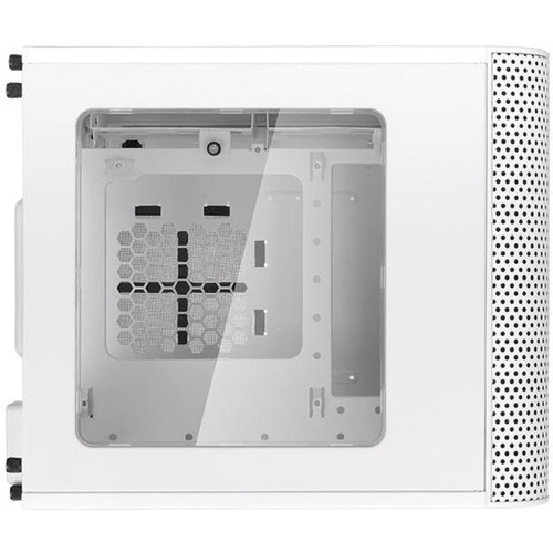 Thermaltake Core V1 Snow Edition Mini ITX Chassis - White - SPCC - 4 x Bay - 0 - Mini ITX Motherboard Supported - 3 x Fan(s) Supported (CA-1B8-00S6WN-01)