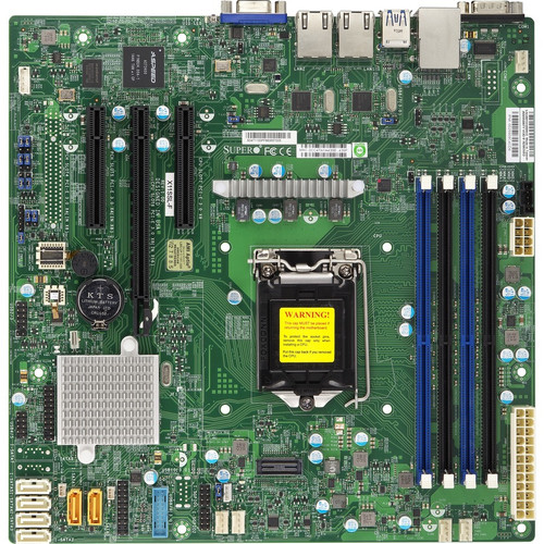 Supermicro X11SSL-F Server Motherboard - Intel C236 Chipset - Socket H4 LGA-1151 - Micro ATX - 64 GB DDR4 SDRAM Maximum RAM - DIMM, - (Fleet Network)