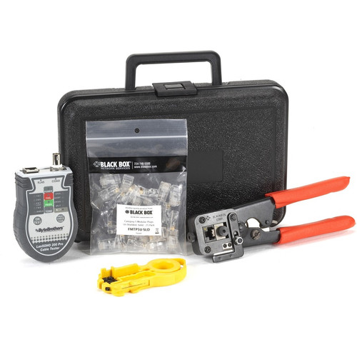 Black Box CAT5 Termination Kit Solid Wire Black FT470A-R4