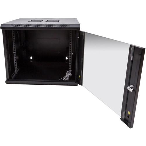 Rack Solutions 9Ux 600 mmx 600mm Swing Out Wall Mount Cabinet - For LAN Switch, Patch Panel - 9U Rack Height x 19" (482.60 mm) Rack - (Fleet Network)