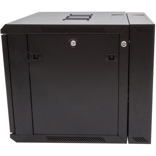 Rack Solutions 9Ux 600 mmx 600mm Swing Out Wall Mount Cabinet - For LAN Switch, Patch Panel - 9U Rack Height x 19" (482.60 mm) Rack - (185-4764)