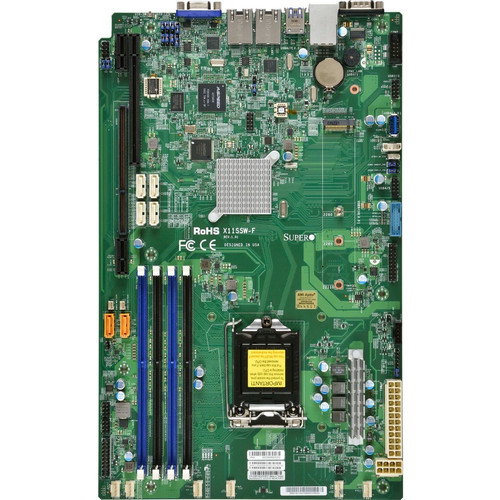 Supermicro X11SSW-F Server Motherboard - Intel C236 Chipset - Socket H4 LGA-1151 - Proprietary Form Factor - 64 GB DDR4 SDRAM Maximum (Fleet Network)