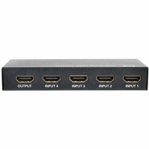 Tripp Lite series B119-004-UHD 4-Port HDMI Switch - 3840 × 2160 - 4K - 4 x 1 - Display, Blu-ray Disc Player, Computer, Gaming Console, (B119-004-UHD)