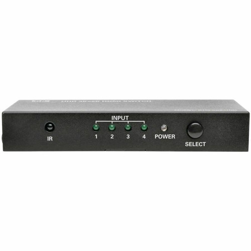 Tripp Lite series B119-004-UHD 4-Port HDMI Switch - 3840 × 2160 - 4K - 4 x 1 - Display, Blu-ray Disc Player, Computer, Gaming Console, (B119-004-UHD)