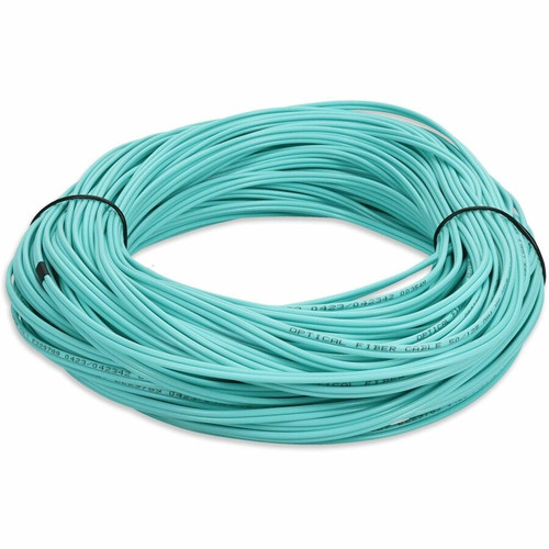 AddOn 25m ST to SC Aqua OM3 Duplex OFNR (Riser-Rated) Fiber Patch Cable - 82 ft (25 m) Fiber Optic Network Cable for Router, Network - (ADD-ST-SC-25M5OM3)