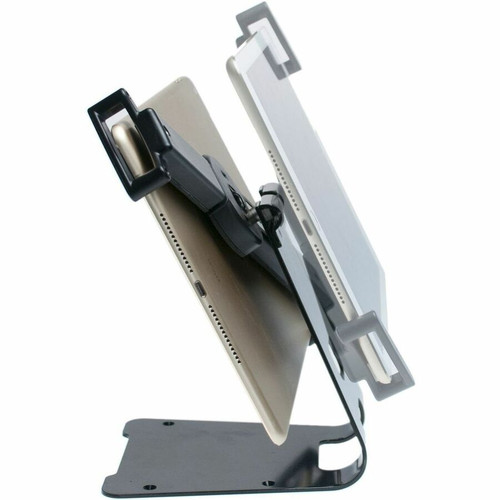 CTA Digital Adjustable Anti-Theft Security Grip and Stand for iPad Pro & Large Tablets 9.7"&acirc;&euro;" 14" - Black (PAD-ATGSL)