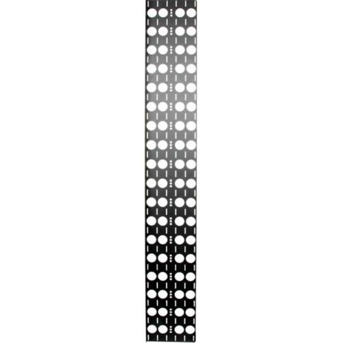 Rack Solutions Vertical Cable Bar 5 Inch Black Powder Coat Manager Height Frame Open For 137-0315