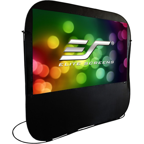 Elite Screens Pop-up Cinema POP92H 92" Projection Screen - Front Projection - 16:9 - SilkWhite - 45.1" Height x 80.2" Width - Floor (Fleet Network)