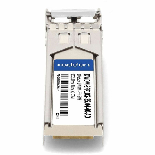AddOn DWDM-SFP10G-35. 04-40-AO Compatible TAA 10GBase-DWDM SFP+ Transceiver - C-Band 1535. 04nm - 40km - LC - Single-mode - DOM