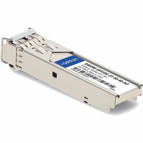 AddOn Cisco DWDM-SFP10G-37.40 Compatible TAA 10GBase-DWDM SFP+ Transceiver C-Band 100GHz (SMF, 1537.40nm, 40km, LC, DOM) - 100% tested (DWDM-SFP10G-37.40-40-AO)