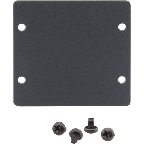 Kramer W-2BLANK Wall Plate Insert - Double Blank Slot Cover Plate - Black (Fleet Network)