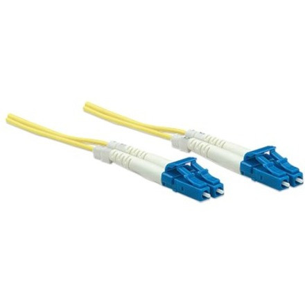 Intellinet Single Mode Duplex Fiber Optic Patch Cable LC To Yellow LSZH Lifetime Warranty Single-Mode &micro m Polybag 750004