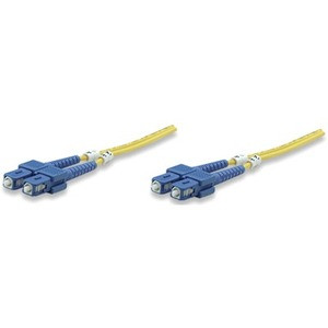 Intellinet Fiber Optic Patch Cable, OS2, SC/SC, 3m, Yellow, Duplex, Single-Mode, 9/125 &micro;m, LSZH, Fibre, Lifetime Warranty, - 9.8 (Fleet Network)