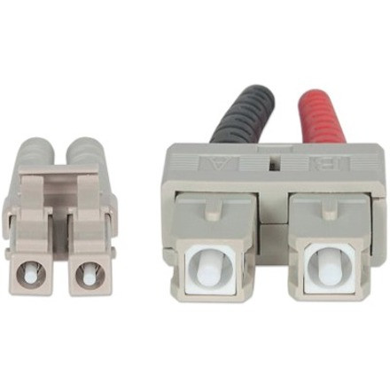 Intellinet Fiber Optic Patch Cable, OM4, LC/SC, 3m, Violet, Duplex, Multimode, 50/125 &micro;m, LSZH, Fibre, Lifetime Warranty, - 9.8 (750936)