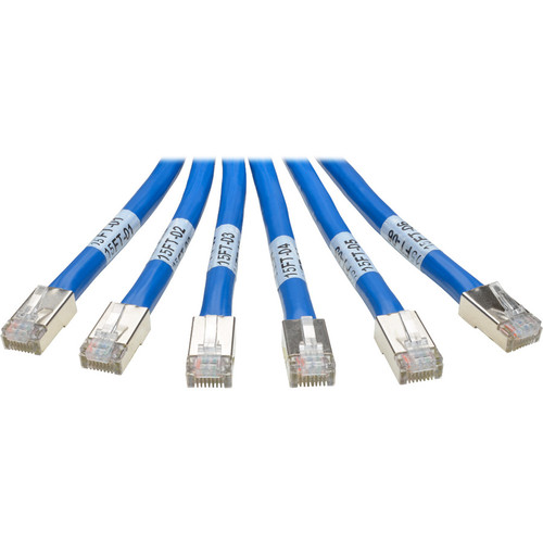 Tripp Lite series N261-015-6MM-BL Cat.6a Patch Network Cable - 15 ft (4.57 m) Category 6a Network Cable for Network Device, Switch, - (N261-015-6MM-BL)