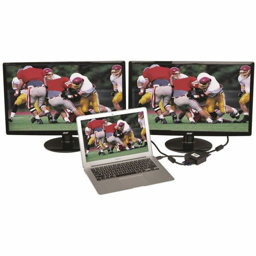 Tripp Lite series B155-002-DVI-V2 2-Port Mini DisplayPort 1.2 to DVI MST Hub - 3840 x 1080 - DisplayPort - DVI Out - USB (B155-002-DVI-V2)