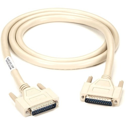 Black Box RS-232 DBL Shielded Cable W/ Metal Hood 25 Cond DB25M/M 20Ft. - 20 ft Serial Data Transfer Cable for Computer, Switch - End: (Fleet Network)