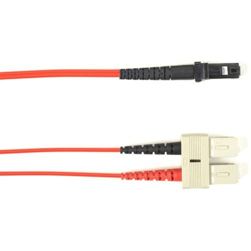 Black Box Fiber Optic Duplex Patch Network Cable - 3.2 ft Fiber Optic Network Cable for Network Device - First End: 2 x SC Network - - (Fleet Network)