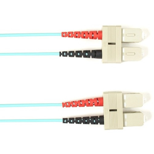 Black Box Fiber Optic Duplex Patch Network Cable - 98.4 ft Fiber Optic Network Cable for Network Device - First End: 2 x SC Network - (Fleet Network)