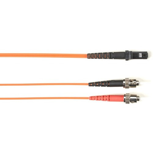 Black Box Fiber Optic Duplex Patch Network Cable - 98.4 ft Fiber Optic Network Cable for Network Device - First End: 2 x ST Network - (Fleet Network)