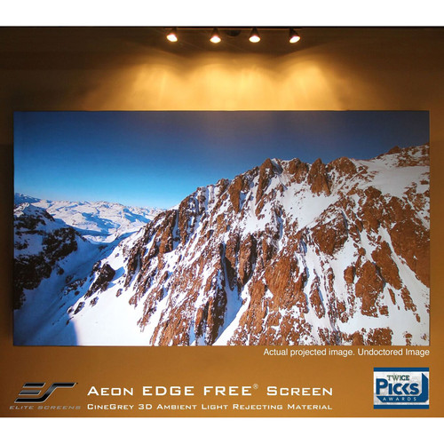 Elite Screens Aeon 138 Inch Fixed Frame Front Projection Screen 2.35 By 1 CineWhite 54 Height X 126.9 AR138WH2-WIDE