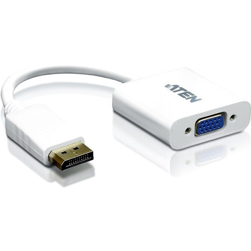 ATEN DisplayPort to VGA Adapter - DisplayPort/VGA Video Cable for Notebook, Video Device, TV - First End: 1 x DisplayPort 1.1a Digital (Fleet Network)