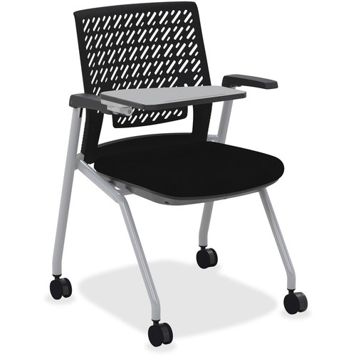 Mayline Thesis - Flex Back, Tablet - Black Seat Color - Fabric Seat Material - Poly Back Material - Gray Frame Color - Four-legged - 2 (Fleet Network)