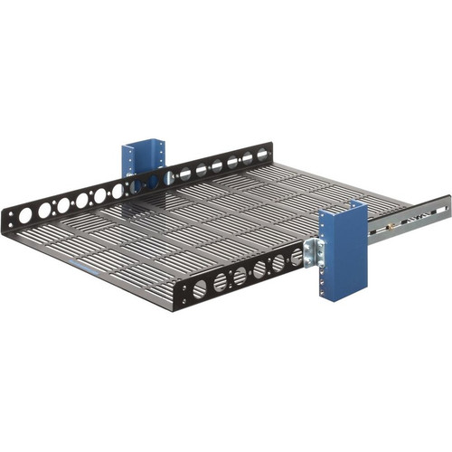 Rack Solutions Fixed Rack Shelf - 20" Depth - 1U Rack Height25" (635 mm) Rack Depth - 4 Post - Black Textured Powder Coat - Steel - lb (Fleet Network)