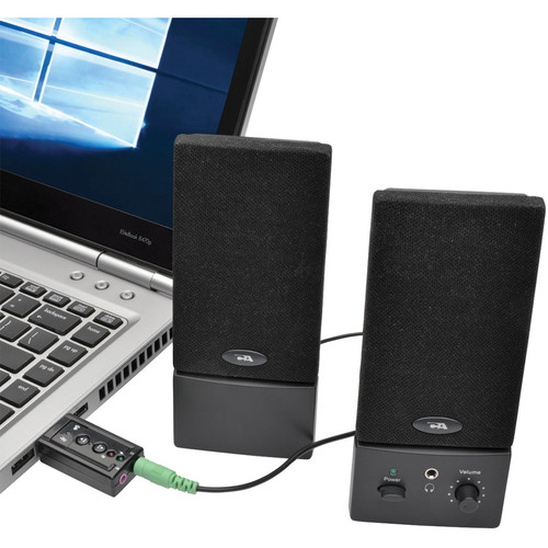 Tripp Lite series Virtual 7.1-Channel USB External Sound Card - 7.1 Sound Channels - External - USB - 1 x Number of Microphone Ports - (U237-001)