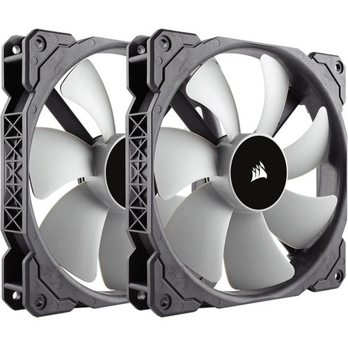Corsair Air ML140 Cooling Fan - 2 Pack - 5.51" (140 mm) Maximum Fan Diameter - 97 CFM (164.80m³/h) Maximum Airflow - 2000 rpm - - PWM (Fleet Network)