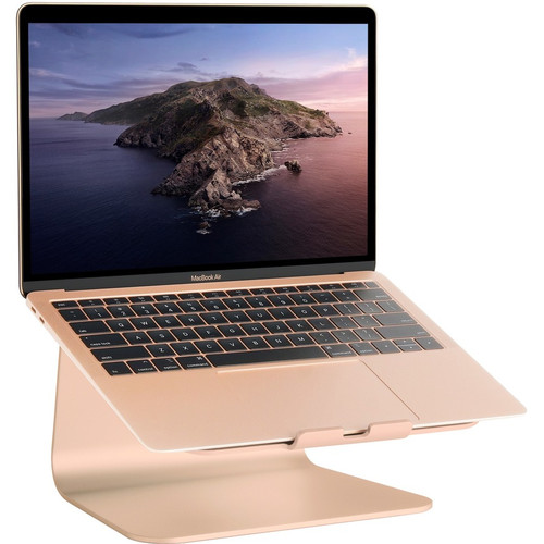 Rain Design mStand Laptop Stand - Gold - mStand transforms your notebook into a stylish and stable workstation so you can work and all (Fleet Network)
