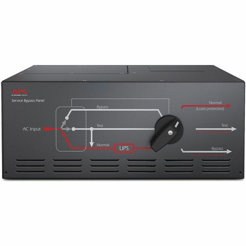 APC Service Bypass Panel 200/208/240V 125A HW input (2) L6-30R (4) L6-20R output - 1 x Hard Wire 3-wire (2PH + G) - 20 kW - 200 V AC, (SBP20KRMT4U)