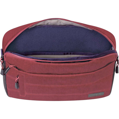 Targus Groove X Slipcase Carrying Case For 13 Inch Apple iPad And MacBook Pro Retina Display Burgundy Scratch Resistant TSS83905CA