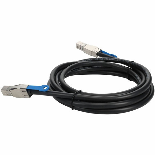 AddOn 2m Dell 470-AATP Compatible SFF-8644 External Mini-SAS HD Male to Male Storage Cable - 6.6 ft (2.01 m) Mini-SAS HD Data Transfer (470-AATP-AO)