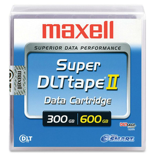 Maxell Super DLTtape II Tape Cartridge - Super DLTtape II - 300 GB (Native) / 600 GB (Compressed) - 2066 ft (629.72 m) Tape Length - 1 (Fleet Network)