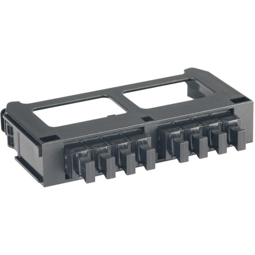 Panduit Fiber Optic Migration Adapter Panel-8 MPO Adapters - 8 Port(s) - Black (Fleet Network)