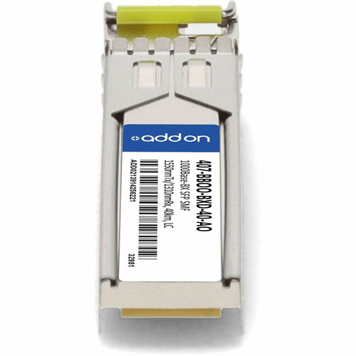 AddOn 407-BBOO-BXD-40-AO Dell Compatible TAA 1000Base-BX SFP Transceiver - Singlemode LC - 40km - 1550nm/1310nm - DOM