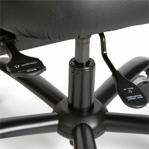 Safco 3397BV Vue Intensive-use Mesh Task Chair - Black Vinyl Seat - Adjustable Arms & Back - 500 lb Capacity